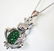 Creation Diamond/ Emerald Necklace .95CT - 2