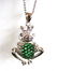 Creation Diamond/ Emerald Necklace .95CT - 4