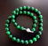 Natural Jadeite Jade Bead Green Spinach Necklace 2A - 2