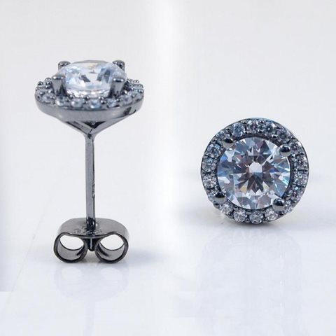 Creation Diamond Stud Earring 2.40Ct 18kB/g Over (1 of 2)