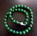 Natural Jadeite Jade Bead Green Spinach Necklace - 2