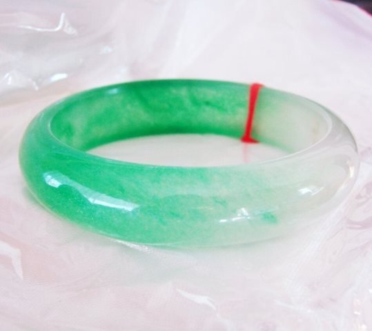 Natural Jadeite Jade Bangle Grade B Size: 7.75 (1 of 4)