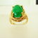 Antique Ring Jadeite Jade 6.82 Carat 18k Yellow Gold - 2