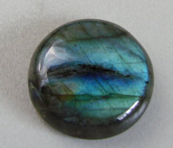 Natural Labradorite Round Cabochon 26.62Ct 21.6x7 mm (1 of 4)