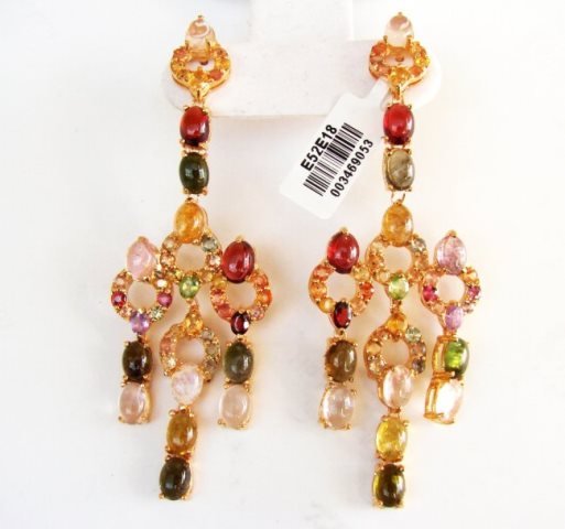 Natural Gems Multicolor 22.47Ct 18k Y/g Overlay (1 of 4)