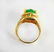 Antique Ring Jadeite Jade 6.82 Carat 18k Yellow Gold - 4