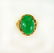 Antique Ring Jadeite Jade 6.82 Carat 18k Yellow Gold - 5