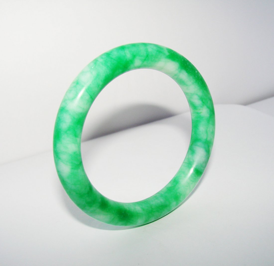 Natural Jade Bangle Grade A Inner Diameter :60mm (1 of 3)