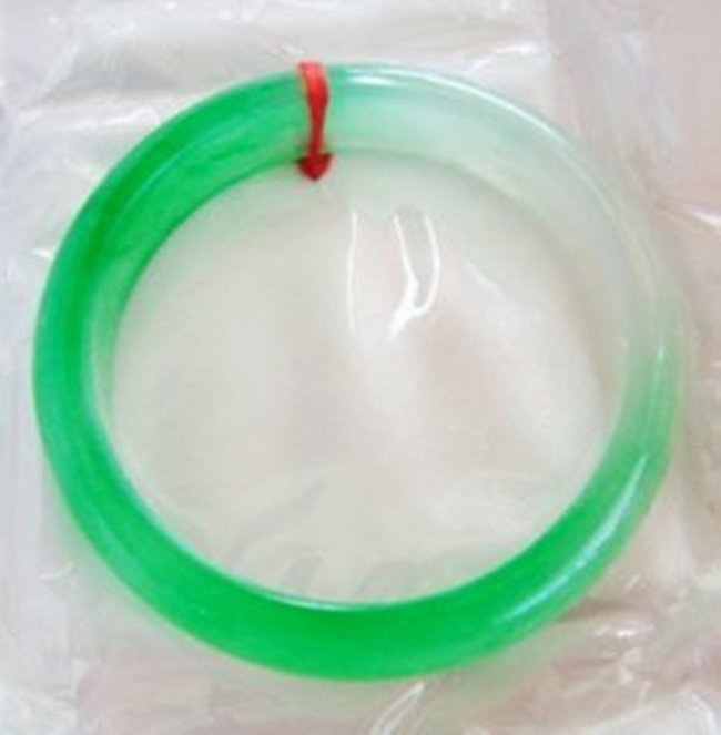 Natural Jadeite Jade Bangle Grade: B Size:7.5 (1 of 4)
