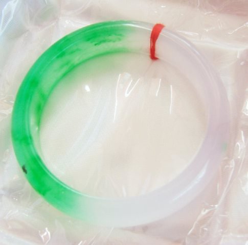 Natural Jadeite Jade Bangle Grade B Size 7 (1 of 4)