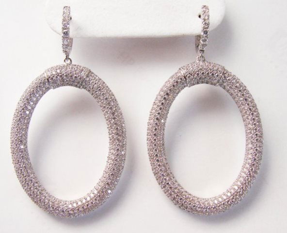 Creation Diamond Dangle Earring 9.3018k W/G Over (1 of 3)