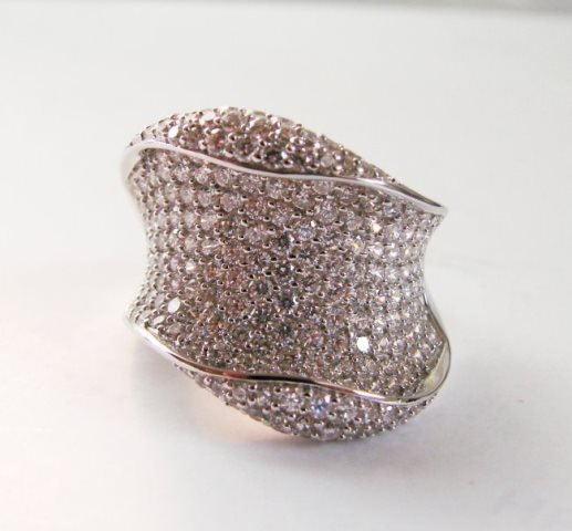 Creation Diamond Ring 3.00Ct 18k W/g Overlay (1 of 5)