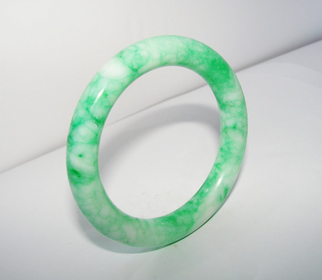 Natural Jade Bangle Grade A Inner Diameter :56mm (1 of 3)