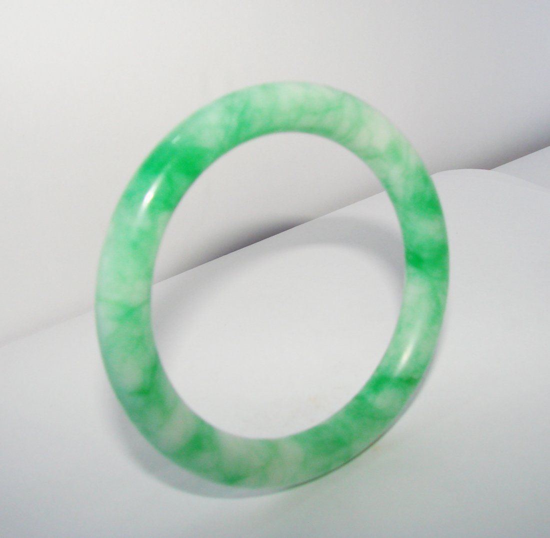Natural Jade Bangle Grade A Inner Diameter :60mm (1 of 3)