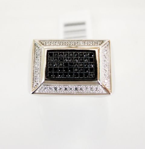 Creation Diamond-Men Ring .80Ct 18k W/g Overlay (1 of 5)