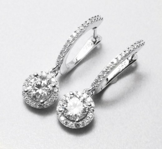 Creation Dia: Dangle Earring 2.45Ct 18kW/g Over (1 of 3)