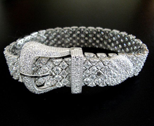 Bracelet Creation Diamond 47.91Ct 18k W/g Overlay (1 of 10)