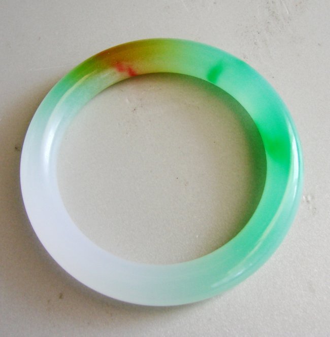 Natural Jadeite Jade Bangle Grade A Size: 8 (1 of 4)