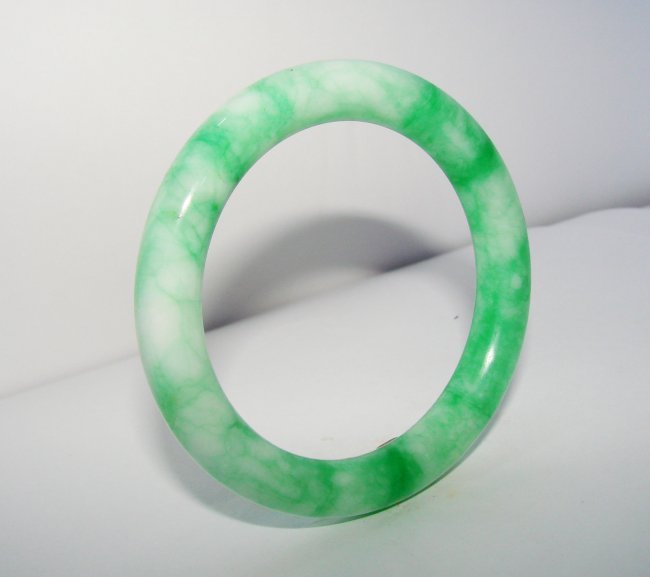 Natural Jade Bangle Grade A Inner Diameter: 57mm (1 of 2)