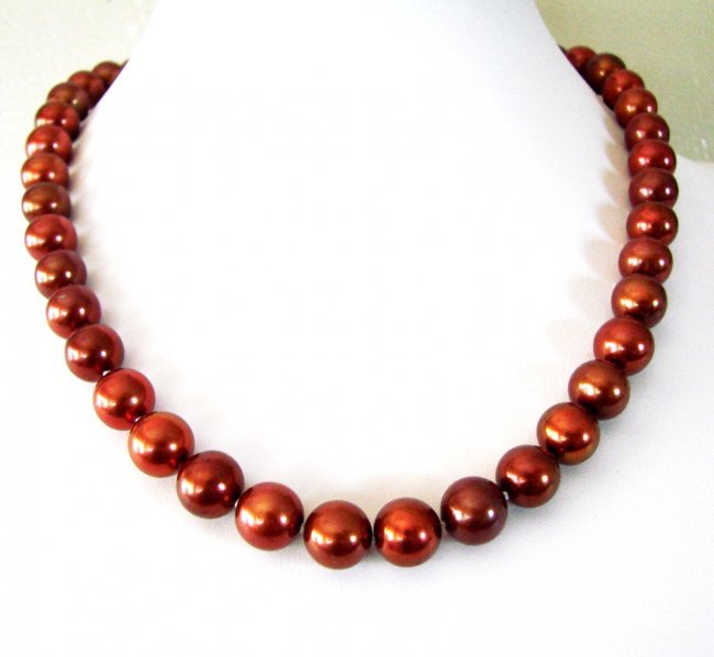 Natural Akoya Pearl Graduation 10.5x9.5 mm 18"inch (1 of 6)