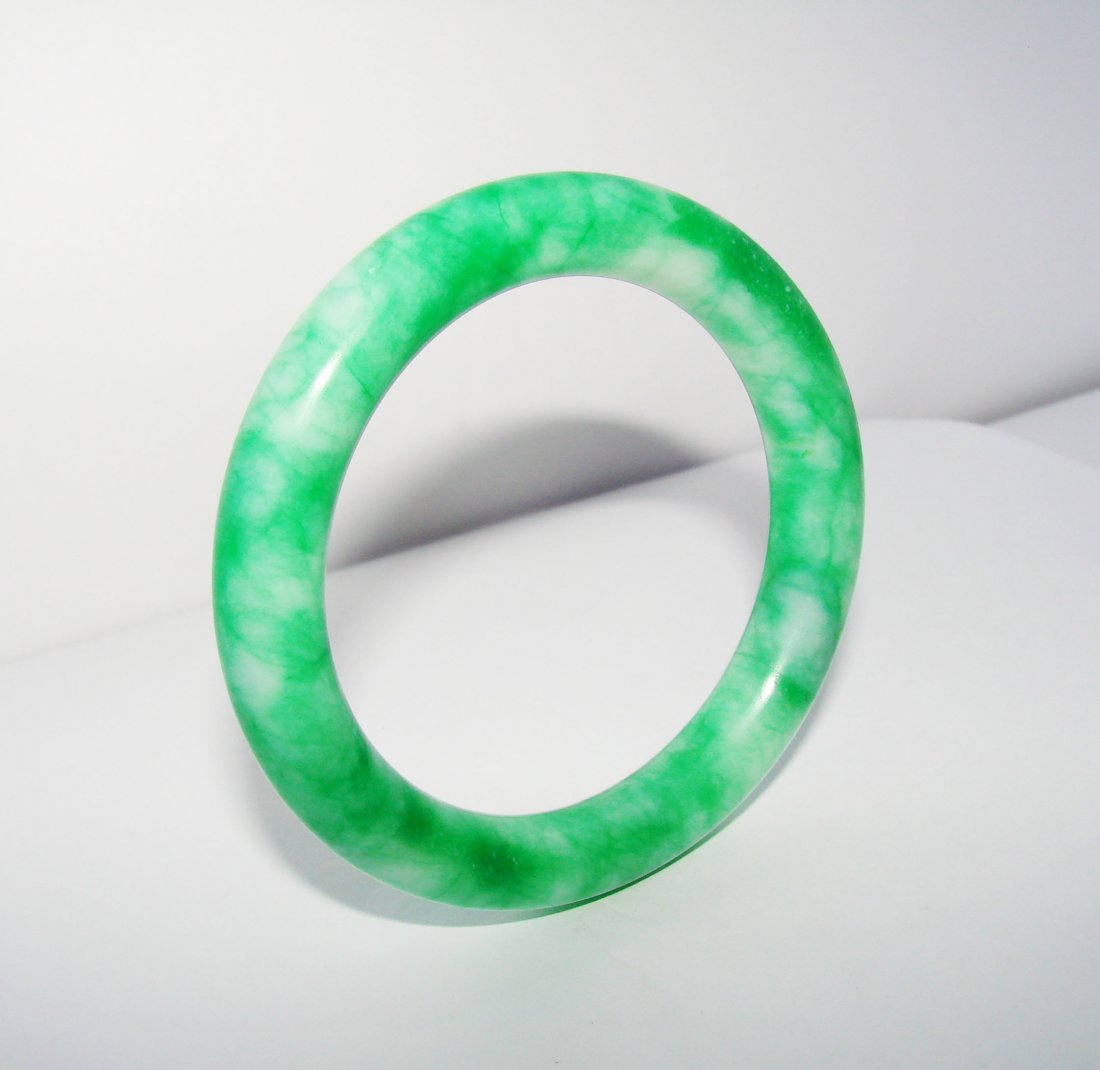 Natural Jade Bangle Grade A Inner Diameter :60mm (1 of 3)