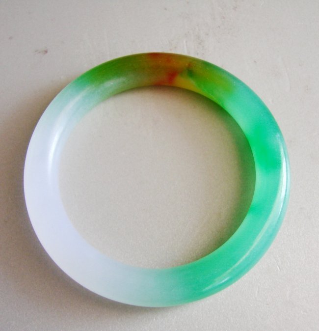 Natural Jadeite Jade Bangle Grade A Size: 8 (1 of 4)