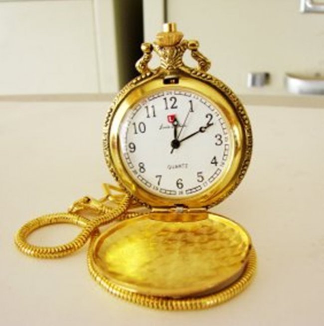 Pocket Watch 'L' Luis Cardini 18k Y/g Overlay (1 of 3)