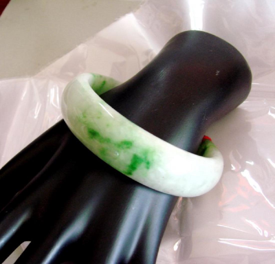 Natural Chinese Jadeite Jade Bangle Crade A Size: 7 (1 of 5)
