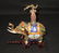 A Chinese Gilt and Enamel Silver Elephant