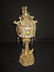 A Chinese 19c Gilt & Enamel Silver Censor and Cover