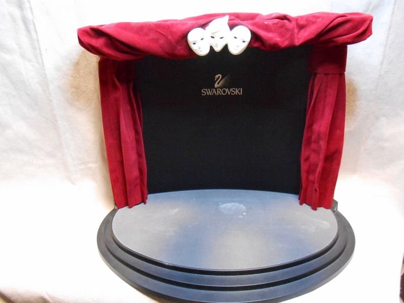 SWAROVSKI CRYSTAL MASQUERADE STAGE DISPLAY: Swarovski crystal masquerage stage display stand.