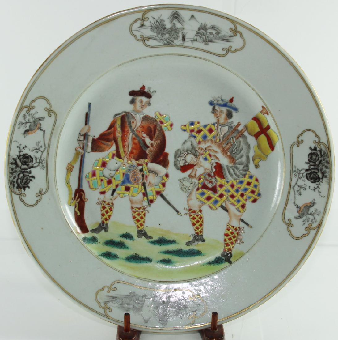 A Chinese export plate for scottish market (1 of 5)