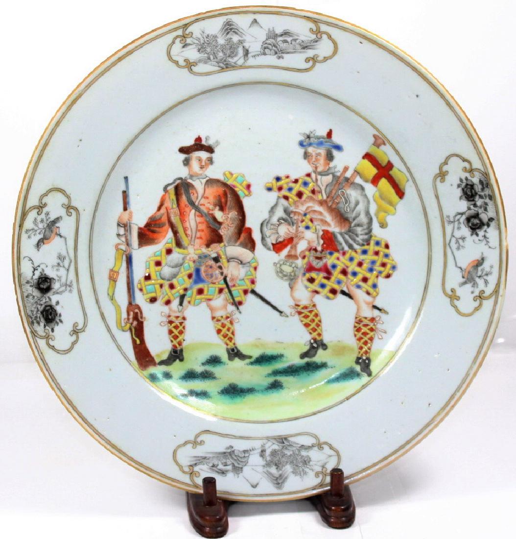 A CHINESE EXPORT PLATES FOR SCOTTISH MARKET (1 of 8)