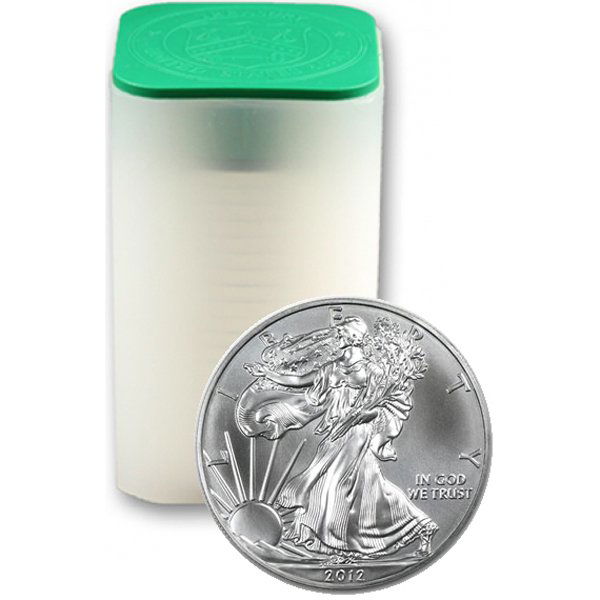 (20) Silver American Eagles - Brilliant Uncirculated: 20 (Twenty) Silver American Eagle Coins by The United States Mint. Each Silver Eagle Coin Has a Legal Tender Value of $1 (One Dollar) and Contains 1 Oz of .999 Fine Silver. 1 (One) Unopened Roll of 20