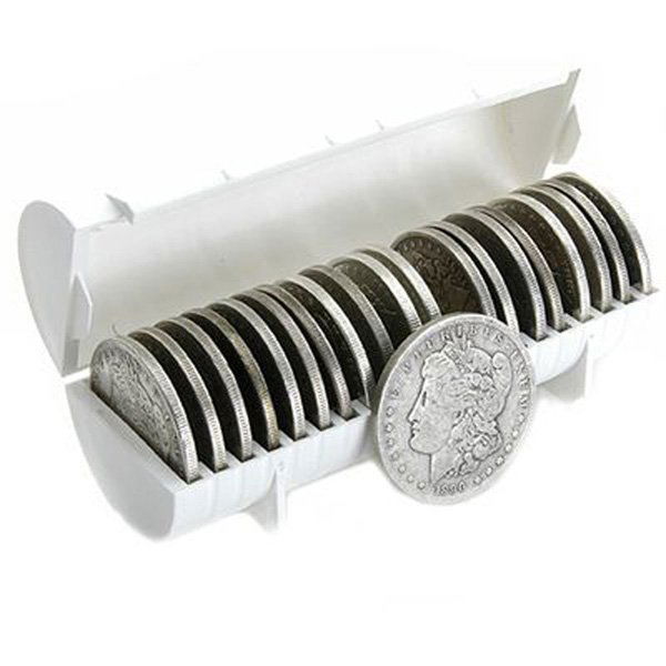 (10) Morgan Silver Dollars: 10 (Ten) Morgan Silver Dollars by The United States Mint. 10-Coin Set Comes in AG (Almost Good) to VF (Very Fine) Condition. Dates are Based on in Stock Inventory and are Our Choice!