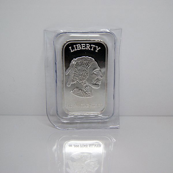 2012 1 Oz Buffalo Design Silver Bar .999 Fine: 2012 1 Oz Buffalo Design Silver Bar .999 Fine. Made in USA.