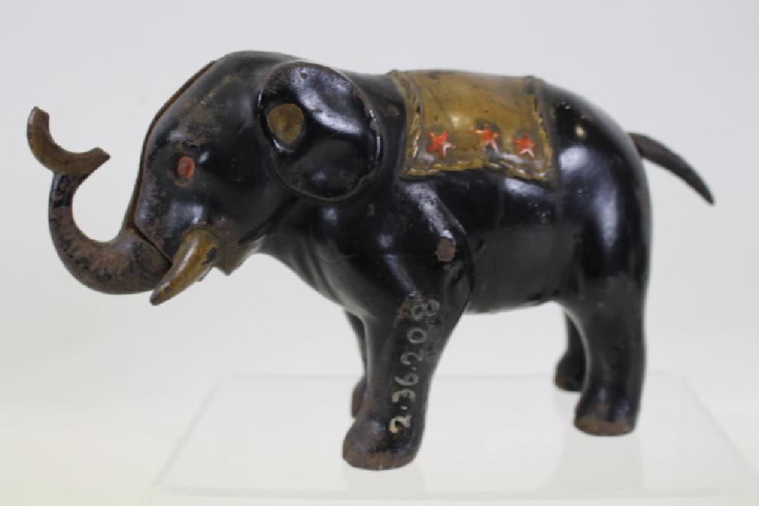 1884 Elephant Mechanical Bank 3 Stars Jumbo Bank (1 of 3)