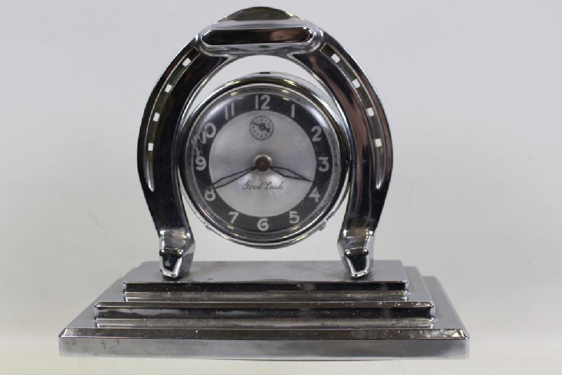 1930s Lux Good Luck Horseshoe Alarm Clock (1 of 2)