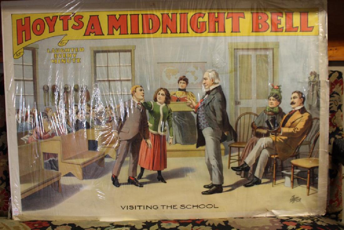 1880s Hoyt's Midnight Bell Theatre Lithographed Poster (1 of 1)