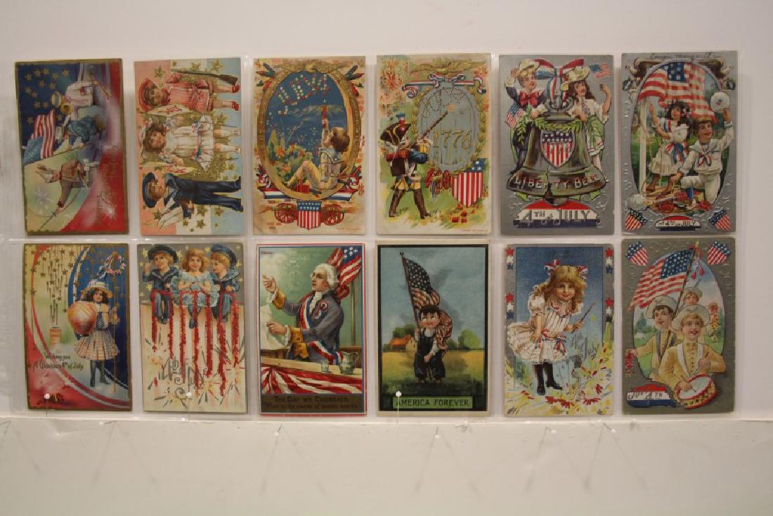 12 Postcards 4th July Patriotic Misc. (1 of 2)