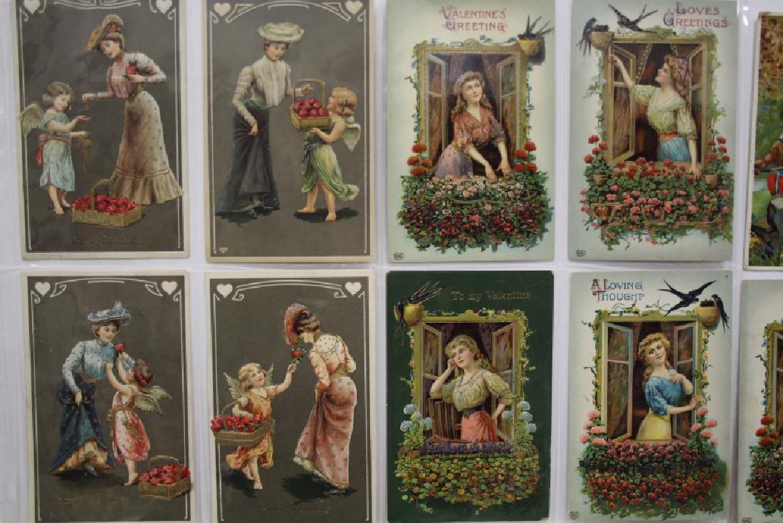 10 EAS Postcards Valentine Angels Children Indian (1 of 3)