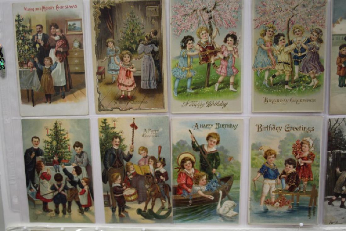 50  Postcards Mostly Christmas Family Scenes Series (1 of 5)