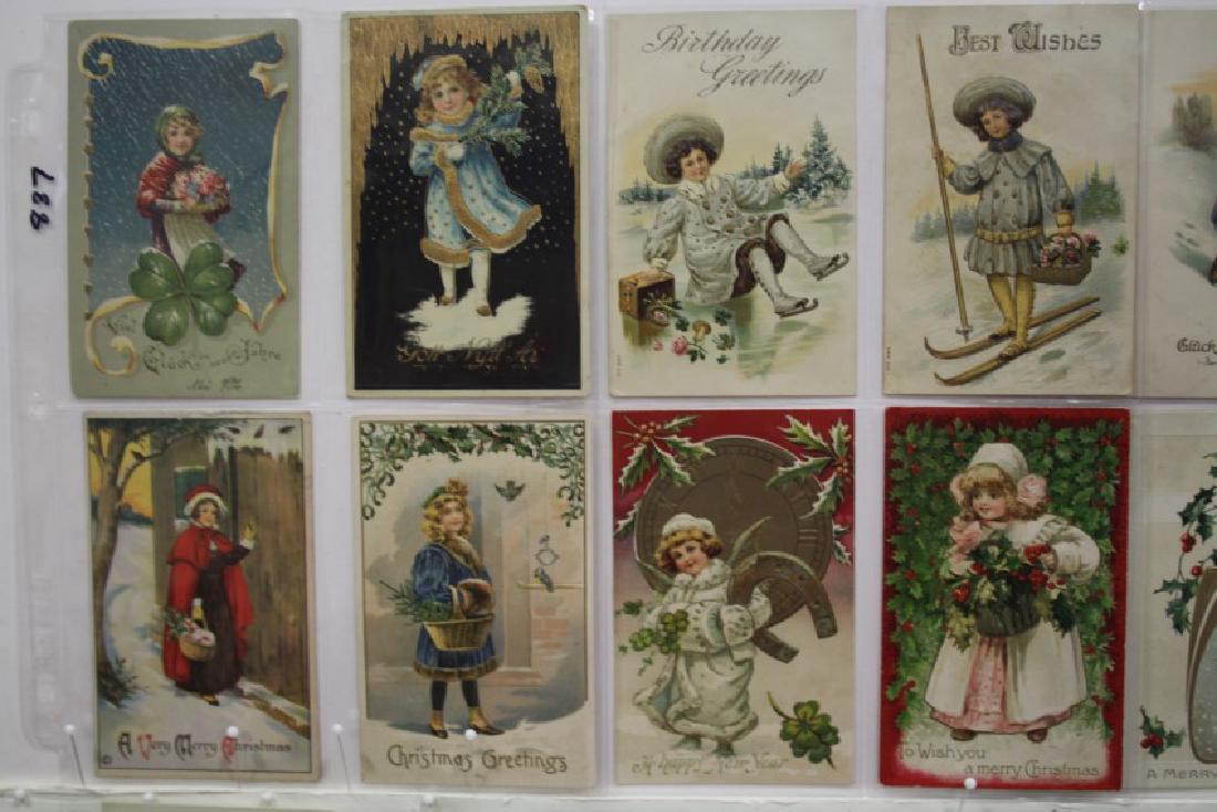 63 Postcards Featuring a Single Girl Child Per Card (1 of 5)