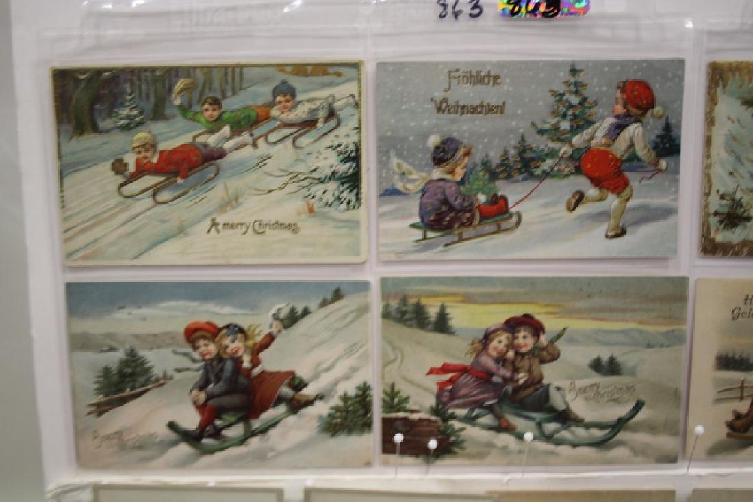 69 Postcards Mostly Children on Sleds Christmas (1 of 5)