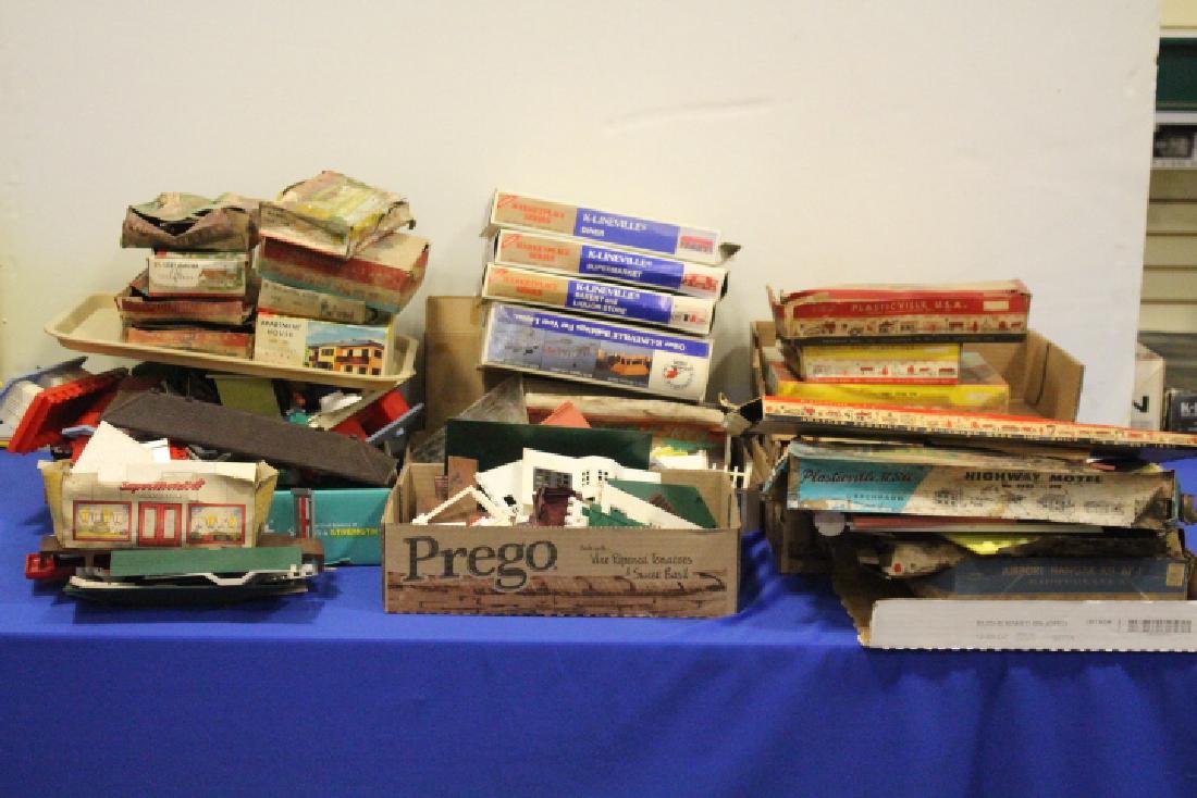 Many Boxs of Plasticville USA Buildings (1 of 7)