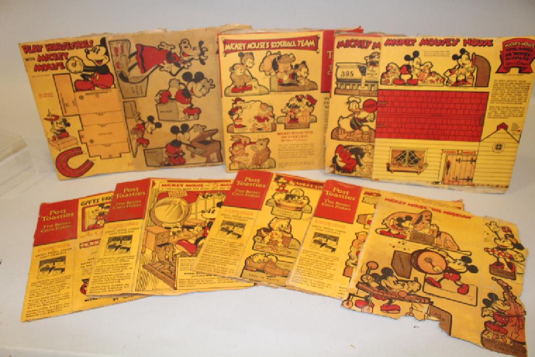 1930's Mickey Mouse Post Toasties Cereal Boxes (1 of 1)