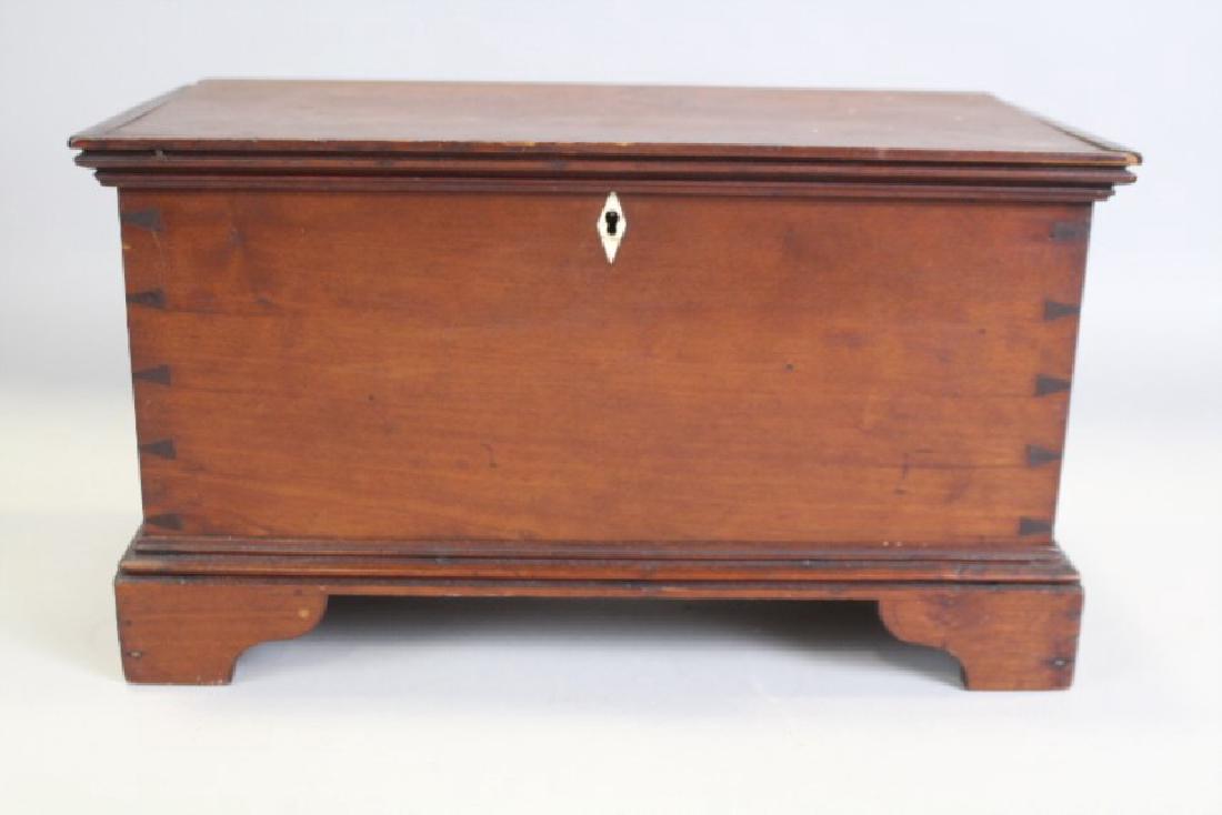 Mid-19th C  Miniature Cherry Blanket Box (1 of 1)