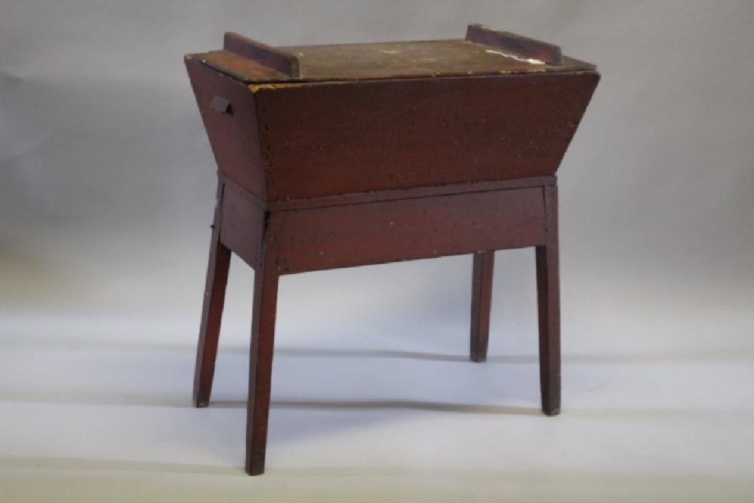 Dough Box on Legs in Old Red Painted Surface