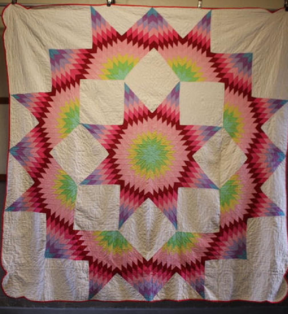 Texas Star Quilt  Descended Through Ohio Family (1 of 2)