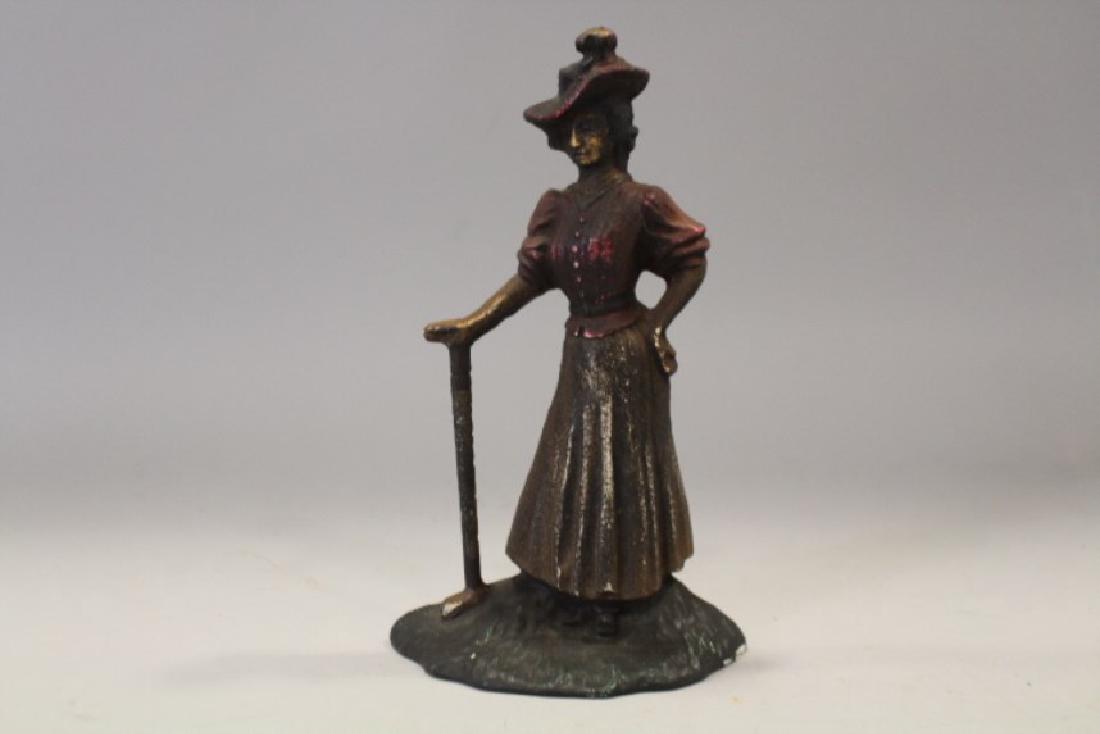 Victorian Dressed Lady Golfer Door Stop (1 of 1)